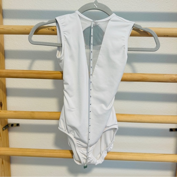 LA Designs Dancewear Jr. Child White Leotard - Picture 6 of 11